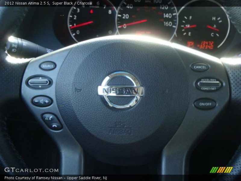 Super Black / Charcoal 2012 Nissan Altima 2.5 S