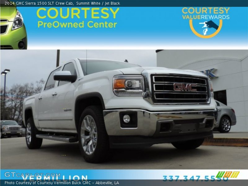 Summit White / Jet Black 2014 GMC Sierra 1500 SLT Crew Cab