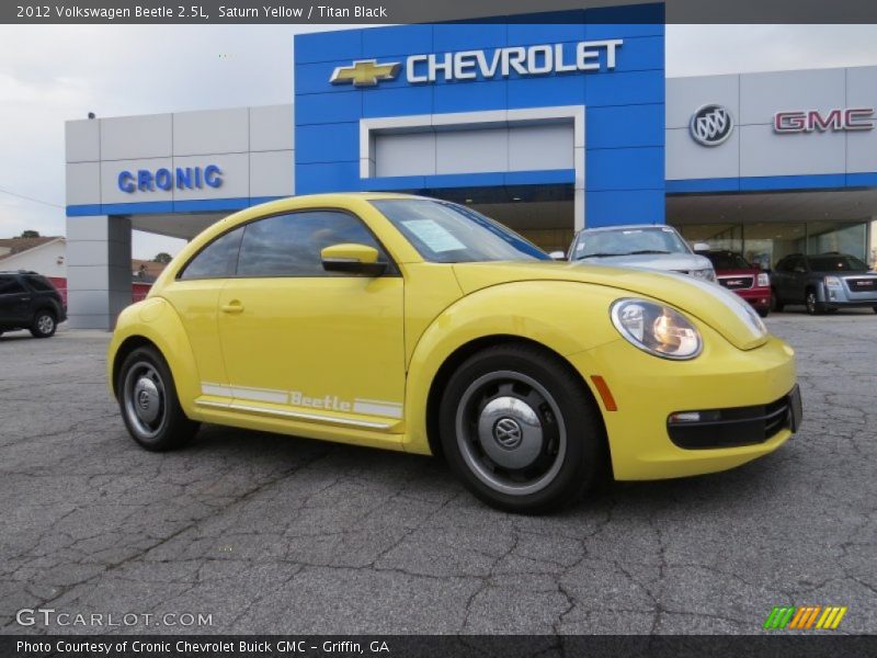 Saturn Yellow / Titan Black 2012 Volkswagen Beetle 2.5L