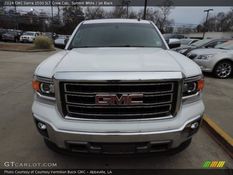 Summit White / Jet Black 2014 GMC Sierra 1500 SLT Crew Cab