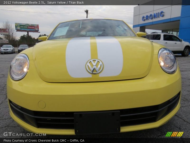 Saturn Yellow / Titan Black 2012 Volkswagen Beetle 2.5L
