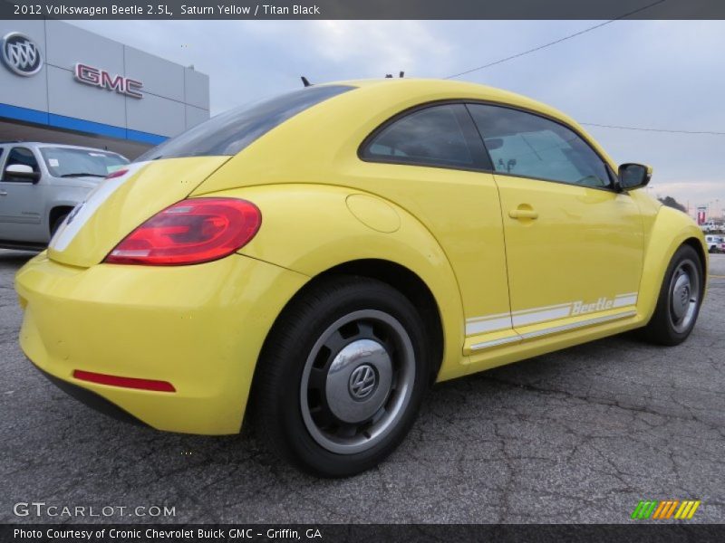 Saturn Yellow / Titan Black 2012 Volkswagen Beetle 2.5L