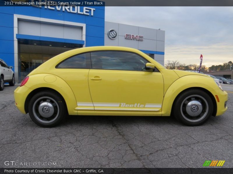 Saturn Yellow / Titan Black 2012 Volkswagen Beetle 2.5L