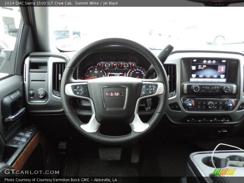 Summit White / Jet Black 2014 GMC Sierra 1500 SLT Crew Cab