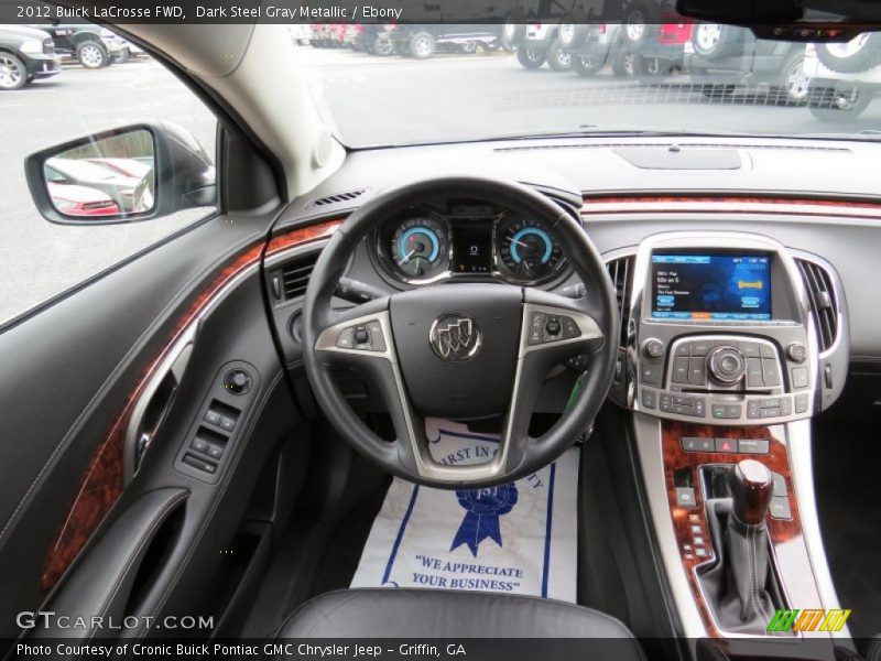 Dark Steel Gray Metallic / Ebony 2012 Buick LaCrosse FWD