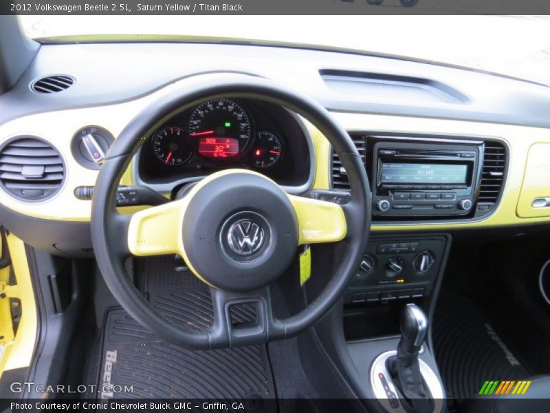 Saturn Yellow / Titan Black 2012 Volkswagen Beetle 2.5L