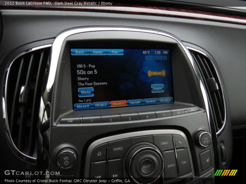 Dark Steel Gray Metallic / Ebony 2012 Buick LaCrosse FWD