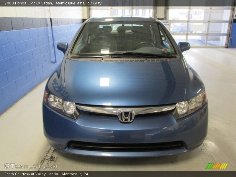 Atomic Blue Metallic / Gray 2008 Honda Civic LX Sedan