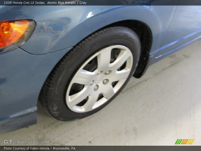Atomic Blue Metallic / Gray 2008 Honda Civic LX Sedan