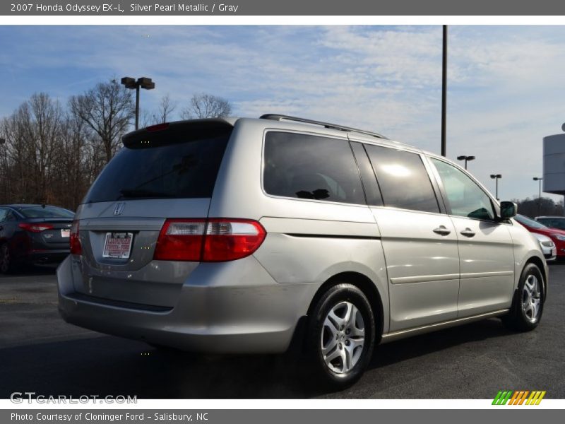 Silver Pearl Metallic / Gray 2007 Honda Odyssey EX-L