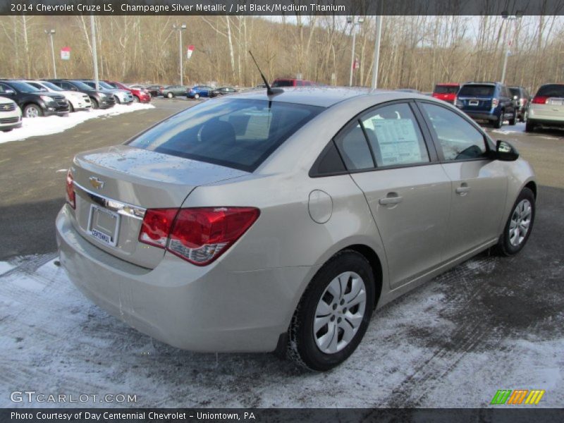 Champagne Silver Metallic / Jet Black/Medium Titanium 2014 Chevrolet Cruze LS