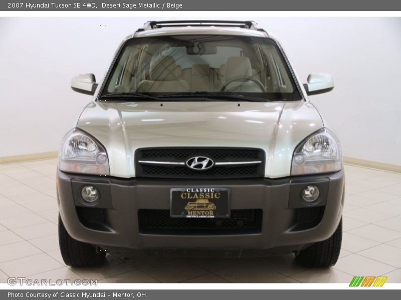 Desert Sage Metallic / Beige 2007 Hyundai Tucson SE 4WD