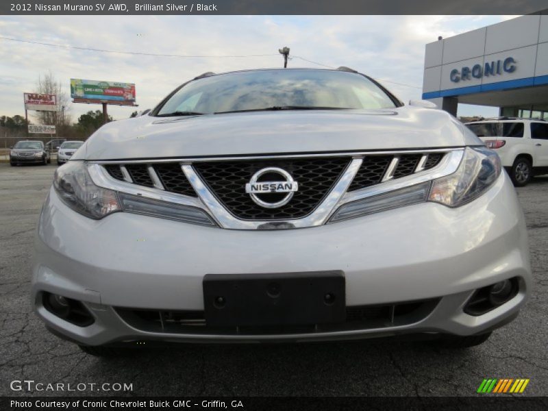 Brilliant Silver / Black 2012 Nissan Murano SV AWD
