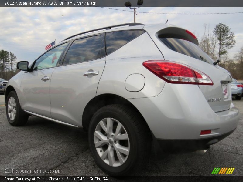 Brilliant Silver / Black 2012 Nissan Murano SV AWD
