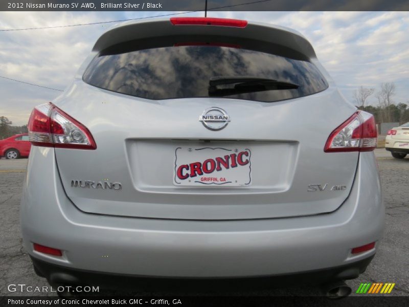 Brilliant Silver / Black 2012 Nissan Murano SV AWD