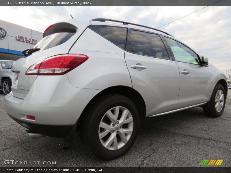 Brilliant Silver / Black 2012 Nissan Murano SV AWD