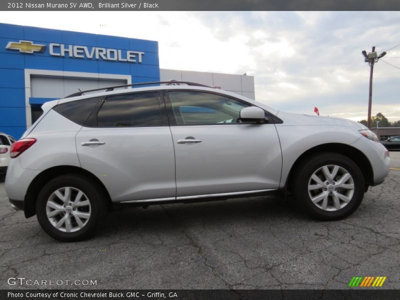 Brilliant Silver / Black 2012 Nissan Murano SV AWD