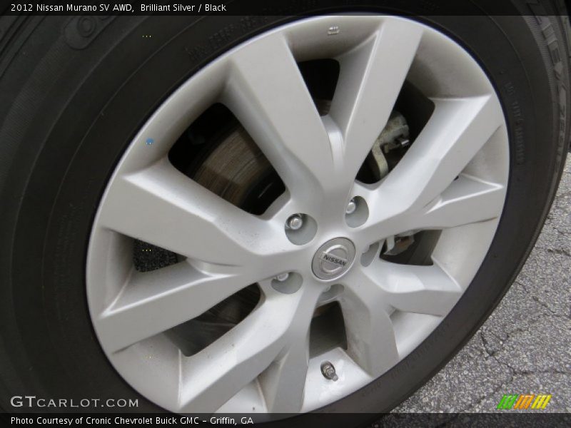 Brilliant Silver / Black 2012 Nissan Murano SV AWD