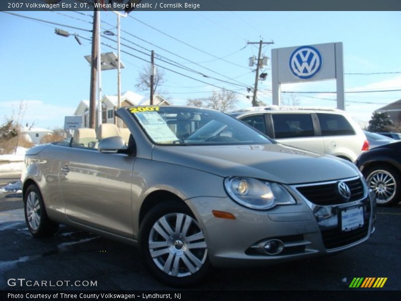 Wheat Beige Metallic / Cornsilk Beige 2007 Volkswagen Eos 2.0T