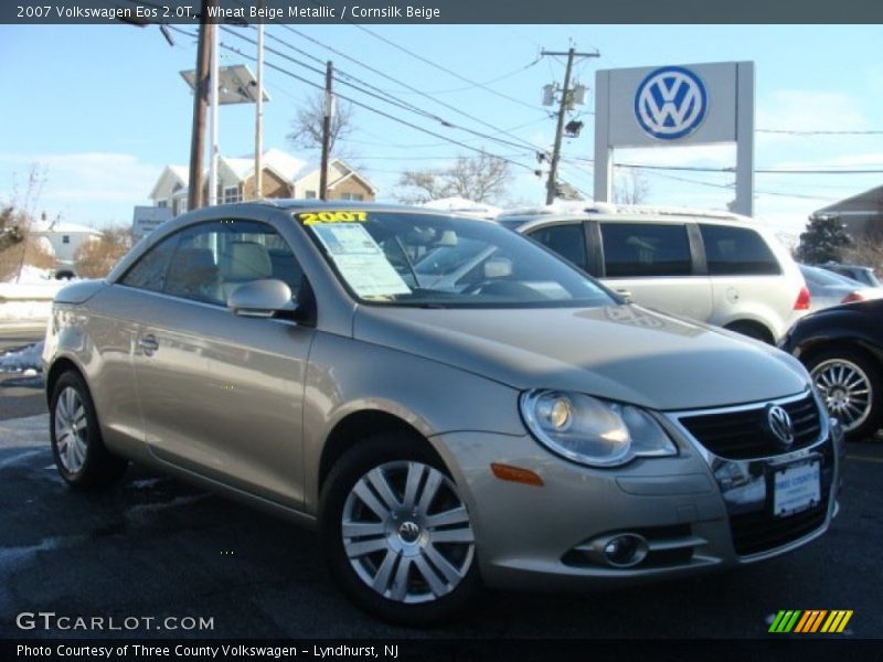 Wheat Beige Metallic / Cornsilk Beige 2007 Volkswagen Eos 2.0T