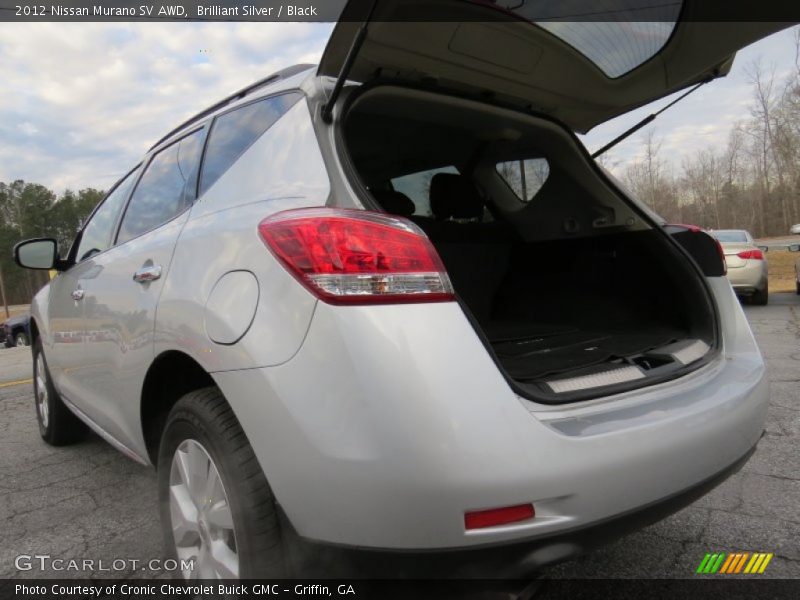 Brilliant Silver / Black 2012 Nissan Murano SV AWD