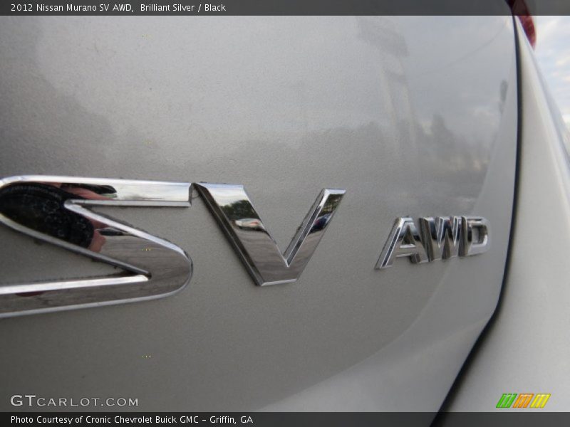 Brilliant Silver / Black 2012 Nissan Murano SV AWD