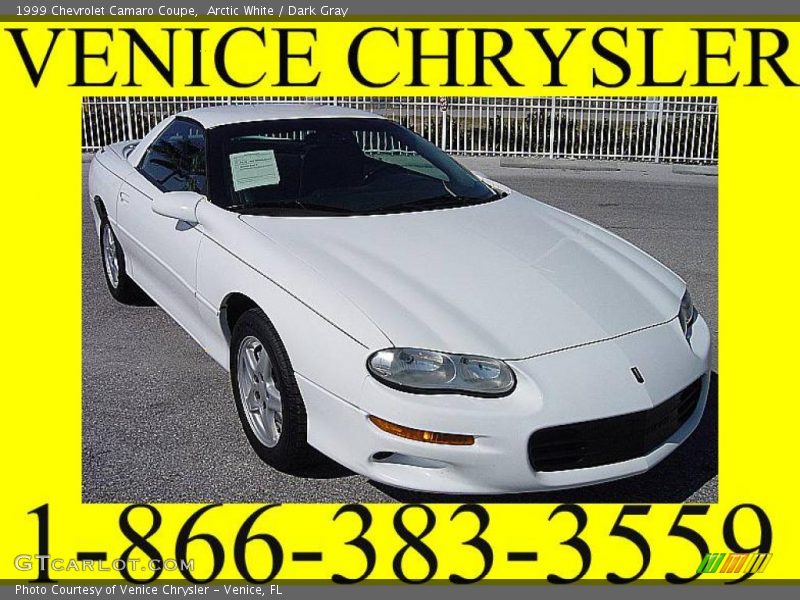 Arctic White / Dark Gray 1999 Chevrolet Camaro Coupe