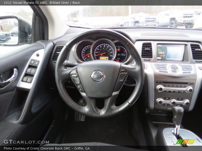 Brilliant Silver / Black 2012 Nissan Murano SV AWD