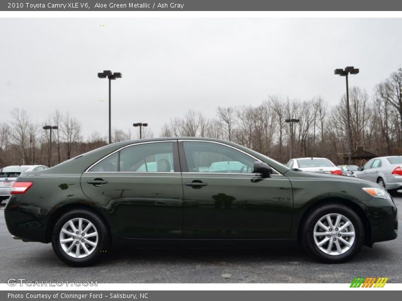 Aloe Green Metallic / Ash Gray 2010 Toyota Camry XLE V6