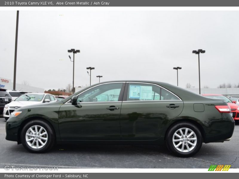 Aloe Green Metallic / Ash Gray 2010 Toyota Camry XLE V6