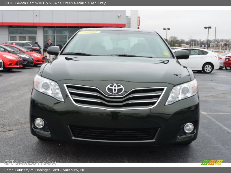 Aloe Green Metallic / Ash Gray 2010 Toyota Camry XLE V6