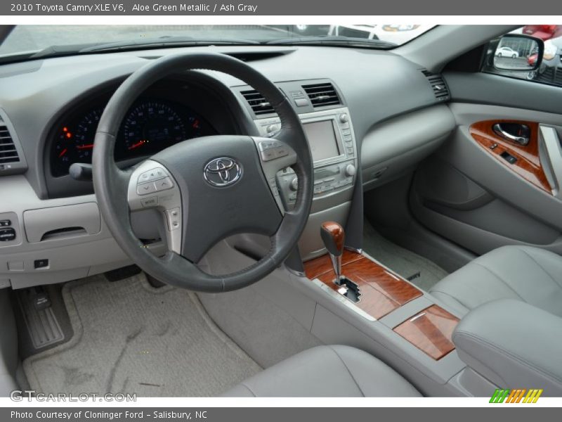 Aloe Green Metallic / Ash Gray 2010 Toyota Camry XLE V6