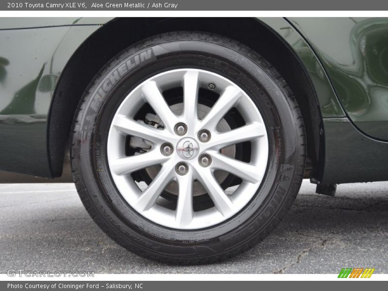 Aloe Green Metallic / Ash Gray 2010 Toyota Camry XLE V6