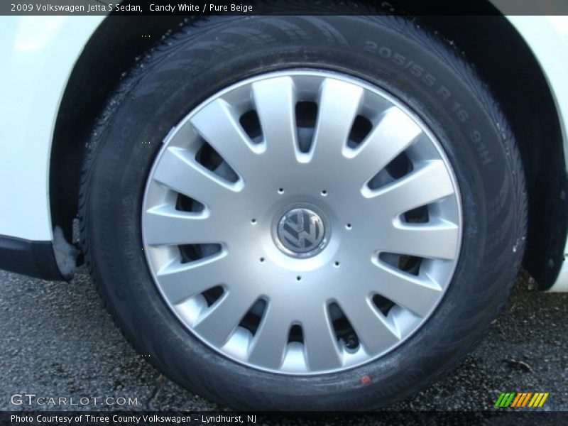 Candy White / Pure Beige 2009 Volkswagen Jetta S Sedan