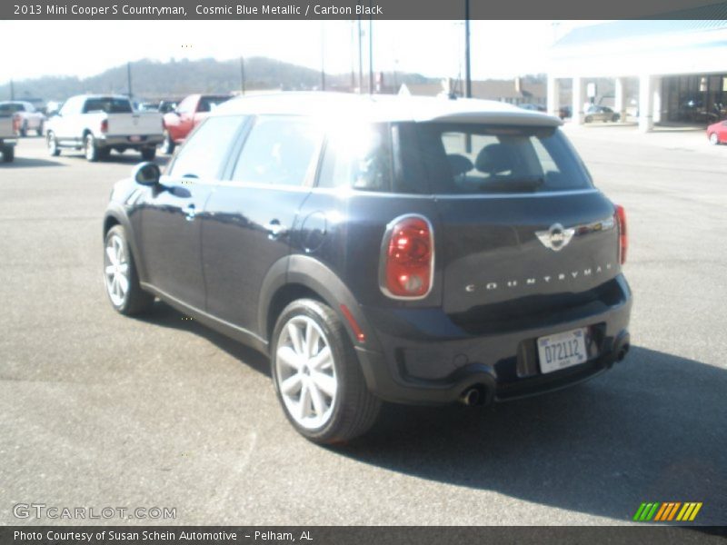 Cosmic Blue Metallic / Carbon Black 2013 Mini Cooper S Countryman