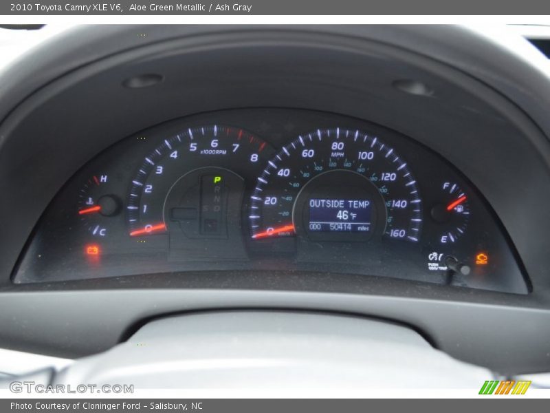 Aloe Green Metallic / Ash Gray 2010 Toyota Camry XLE V6