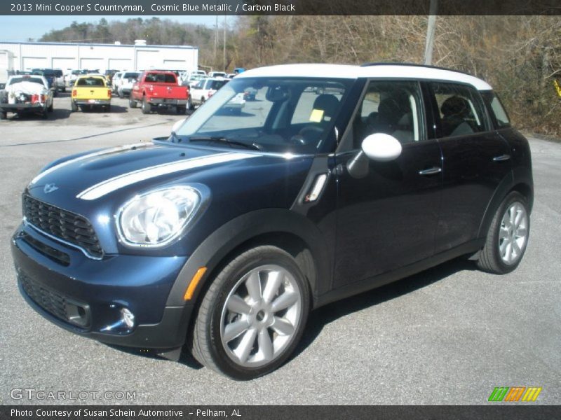 Cosmic Blue Metallic / Carbon Black 2013 Mini Cooper S Countryman
