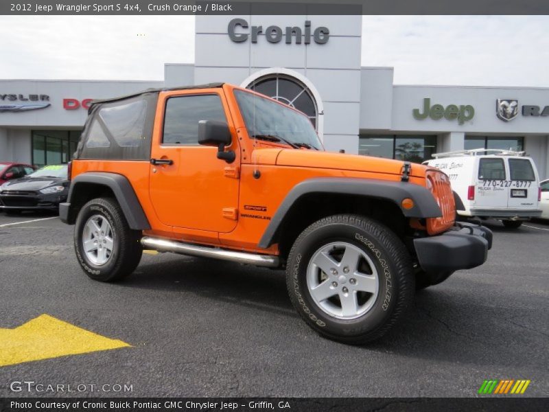 Crush Orange / Black 2012 Jeep Wrangler Sport S 4x4