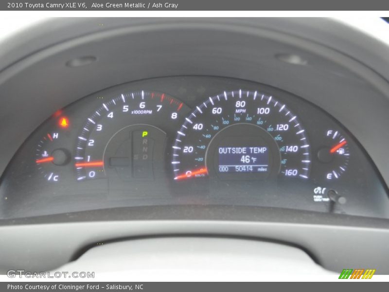 Aloe Green Metallic / Ash Gray 2010 Toyota Camry XLE V6
