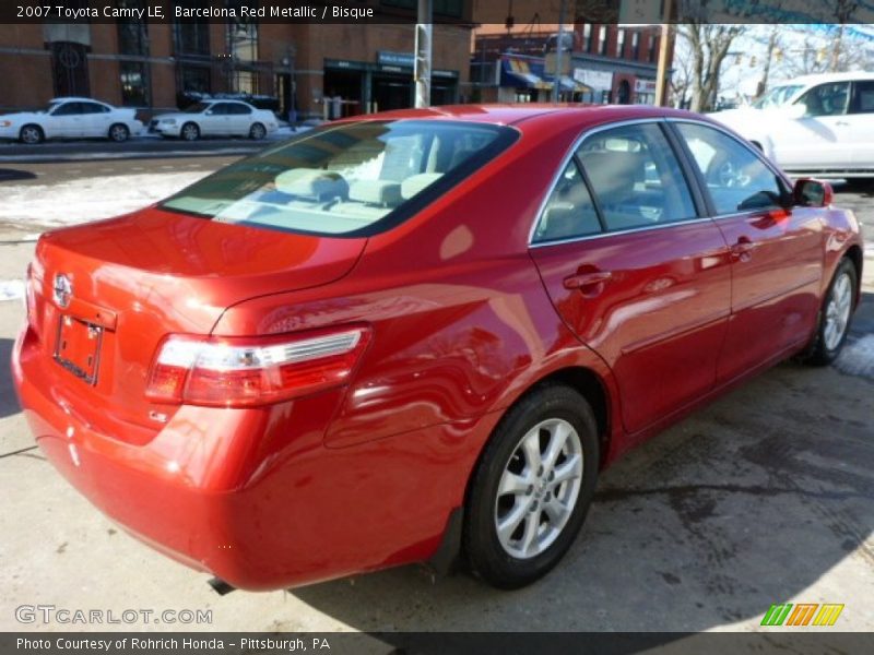 Barcelona Red Metallic / Bisque 2007 Toyota Camry LE