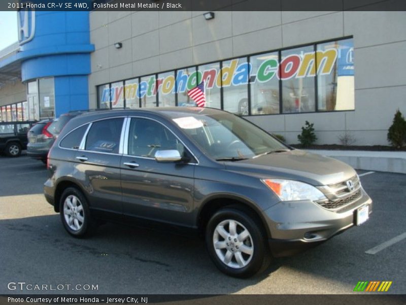 Polished Metal Metallic / Black 2011 Honda CR-V SE 4WD