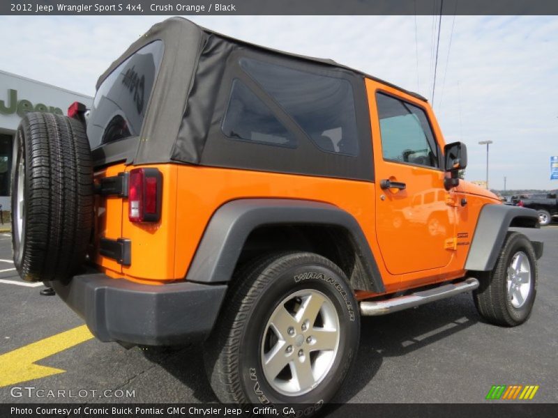 Crush Orange / Black 2012 Jeep Wrangler Sport S 4x4