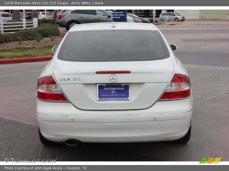 Arctic White / Stone 2008 Mercedes-Benz CLK 350 Coupe