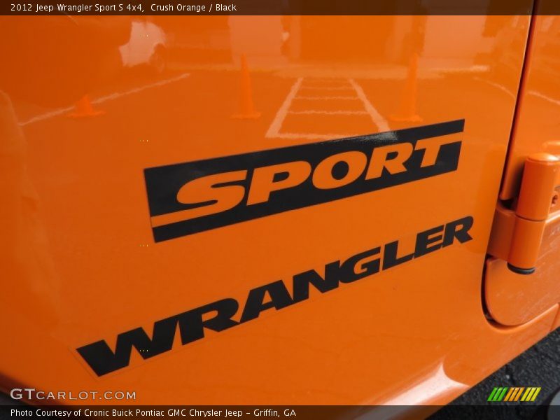 Crush Orange / Black 2012 Jeep Wrangler Sport S 4x4