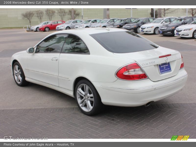Arctic White / Stone 2008 Mercedes-Benz CLK 350 Coupe