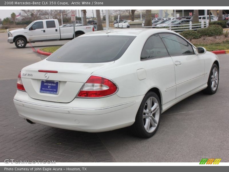 Arctic White / Stone 2008 Mercedes-Benz CLK 350 Coupe