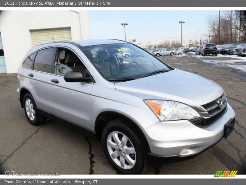 Alabaster Silver Metallic / Gray 2011 Honda CR-V SE 4WD