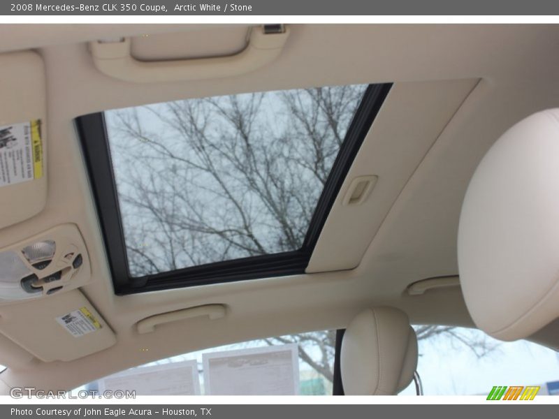 Arctic White / Stone 2008 Mercedes-Benz CLK 350 Coupe