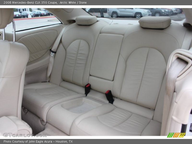 Arctic White / Stone 2008 Mercedes-Benz CLK 350 Coupe