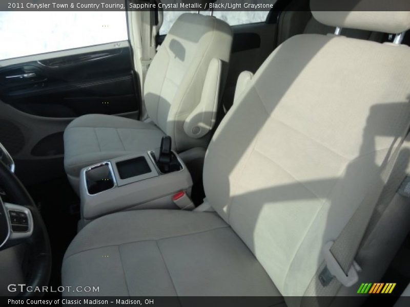 Sapphire Crystal Metallic / Black/Light Graystone 2011 Chrysler Town & Country Touring